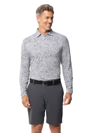 Pricilla Print Long Sleeve Polo – 95173 (Modern Fit)