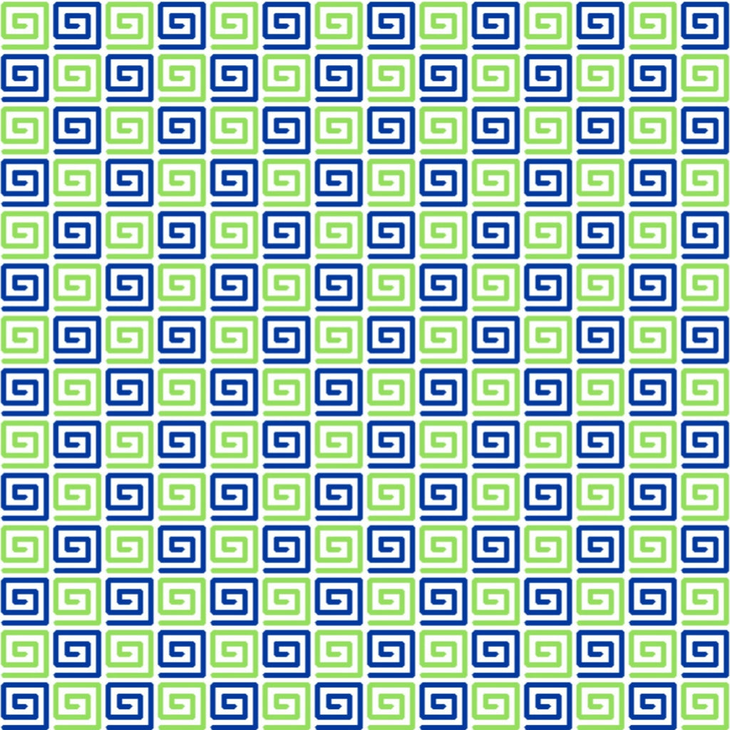 Square Spiral Print Long Sleeve Polo – 95169 (Modern Fit)